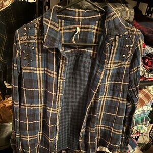 Free People Plaid Shirt